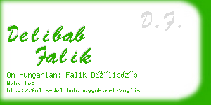 delibab falik business card